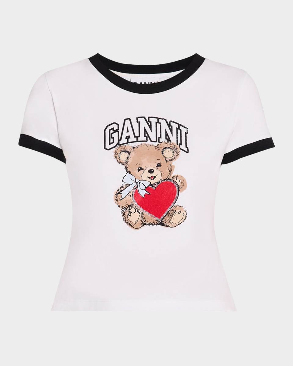 Basic Jersey Short-Sleeve Bear T-Shirt